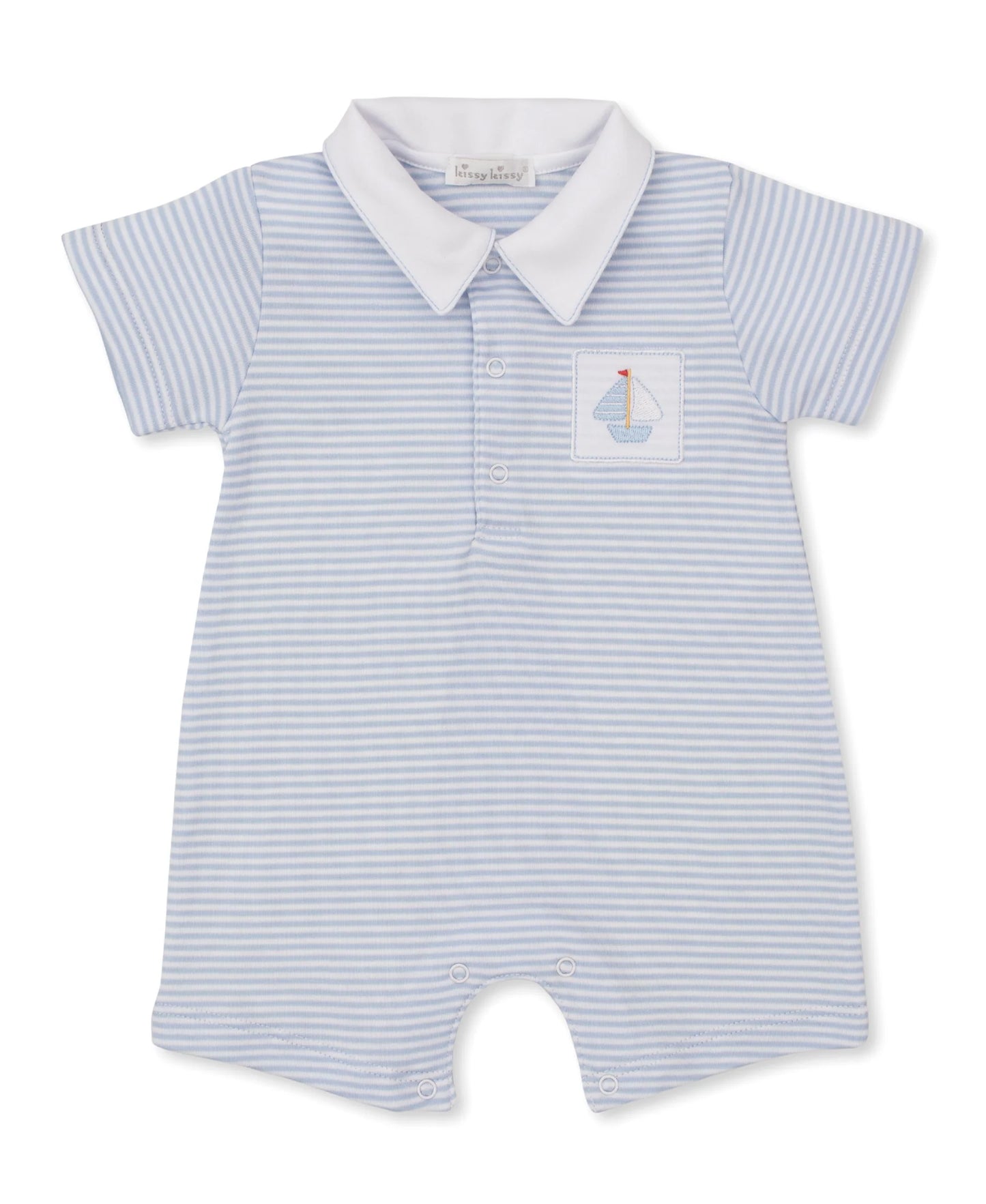 Saturday Regatta Blue Short Playsuit