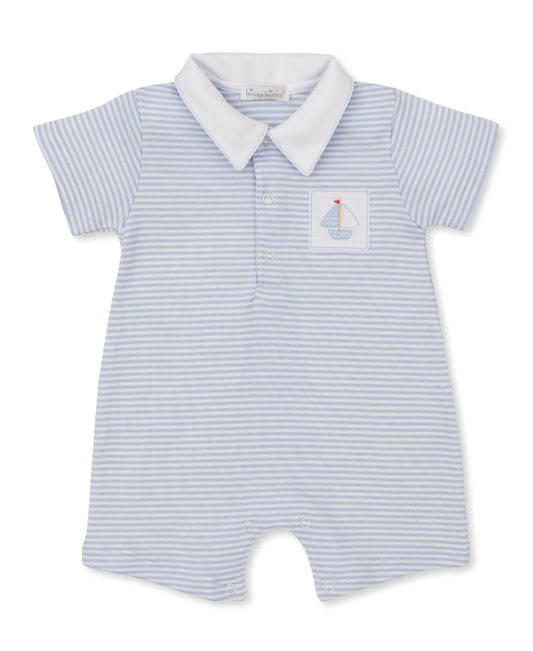 Saturday Regatta Blue Short Playsuit