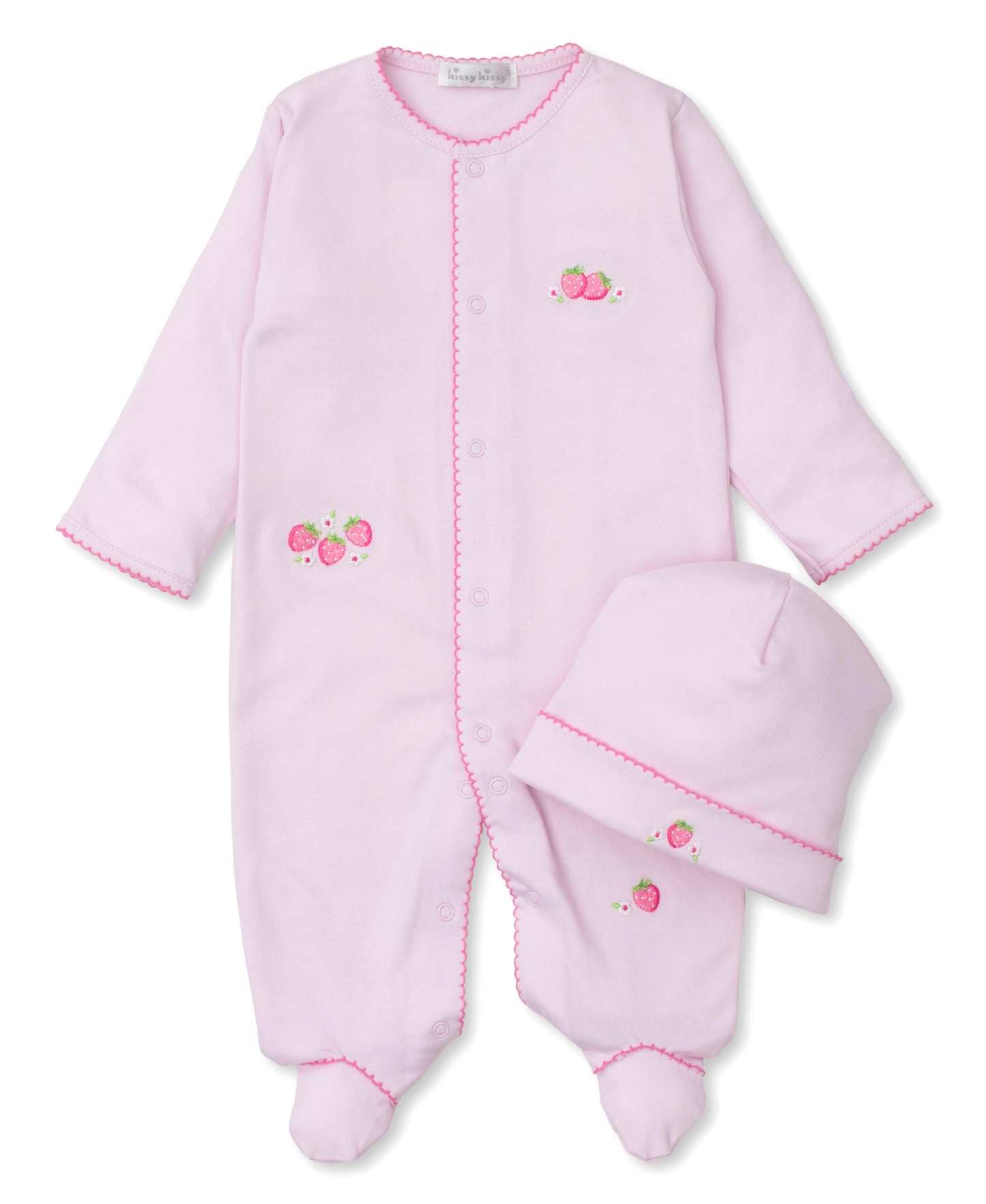 Strawberry Esse Footie & Hat Set