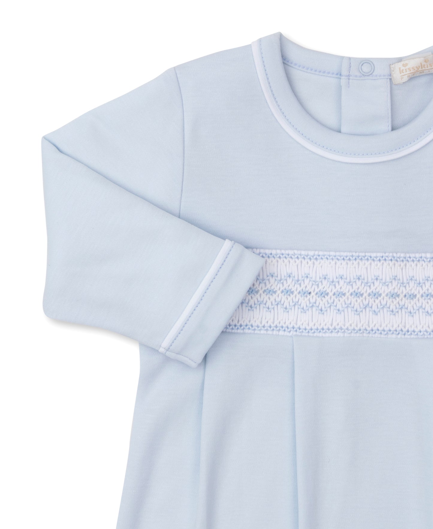 CLB Smocked Gown - Blue