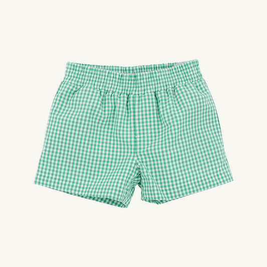Sheffield Shorts - Gibson Green Gingham