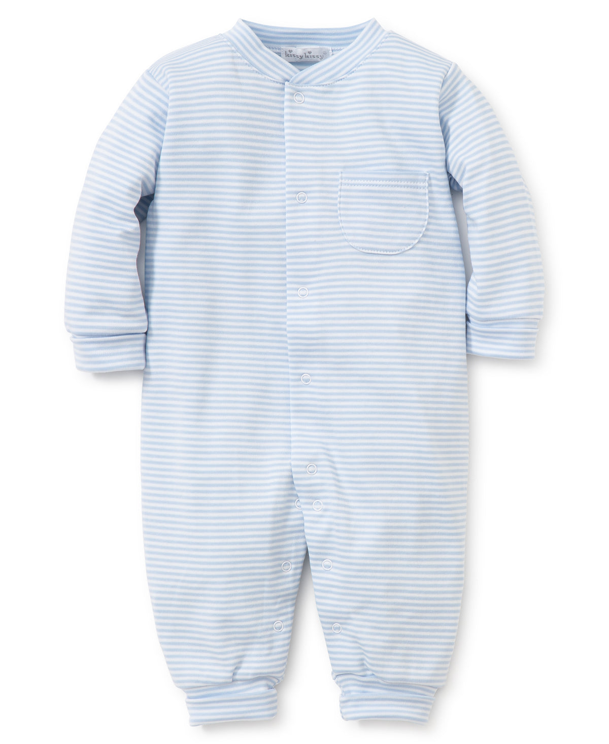 Kissy Stripes Playsuit - Blue