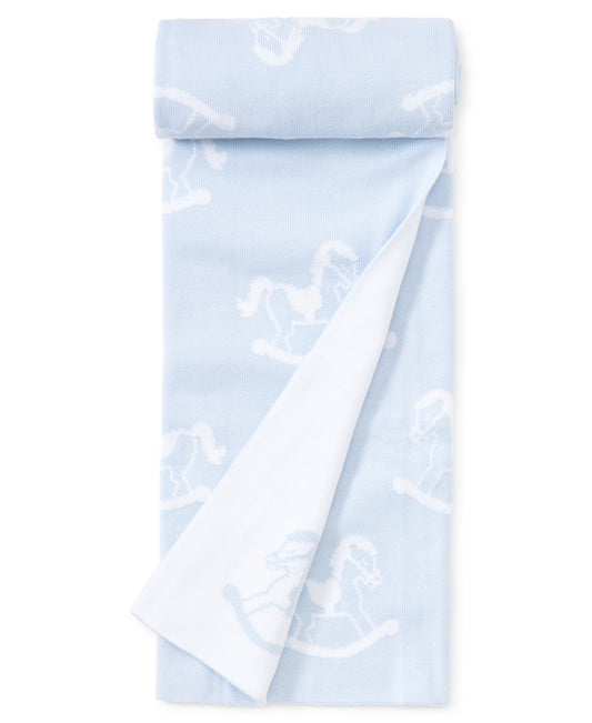 Rocking Horse Blanket - Blue