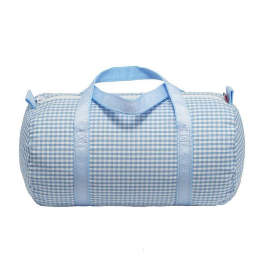 Baby Blue Gingham - Baby Duffel