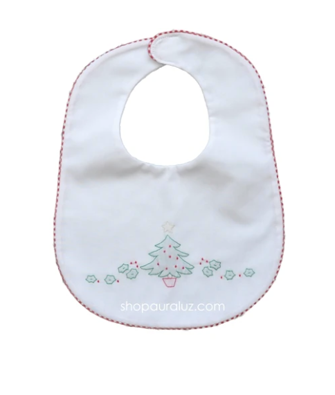 White/Red Tree Bib