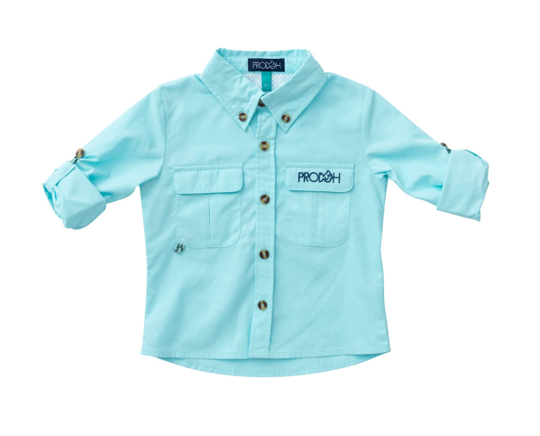 Solid Vented Back Fishing Shirt