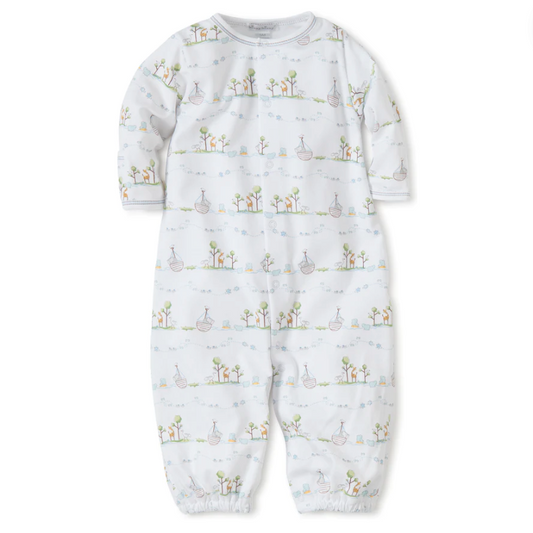 Blue Noah's Print Converter Gown