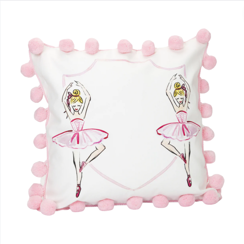 Ballerina Pom Pom Pillow