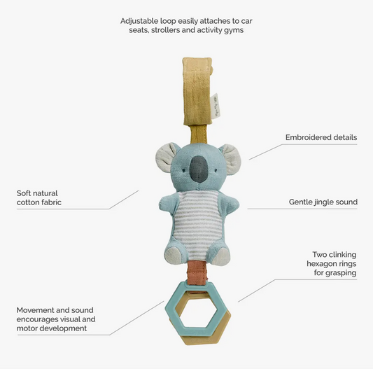 Ritzy Jingle Carseat Toy - Koala