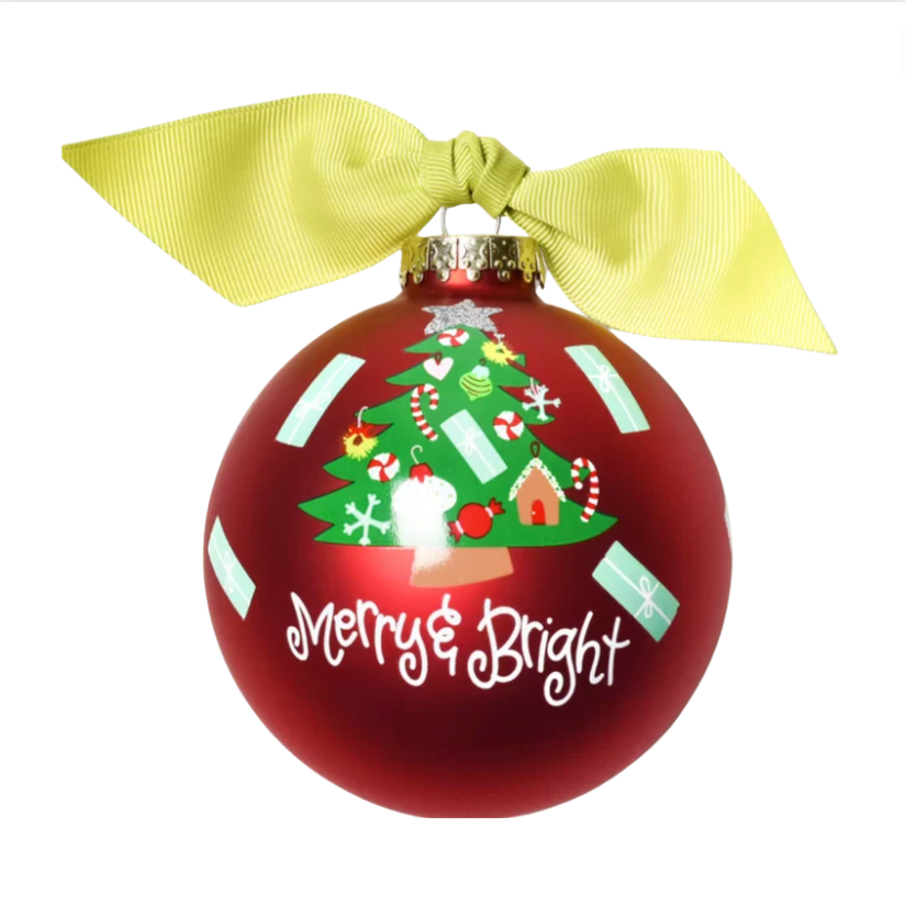 Merry & Bright Tree Ornament - 100mm