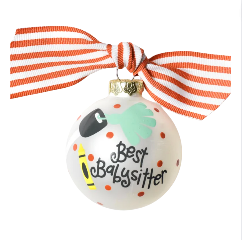 Best Babysitter Ornament - 65mm
