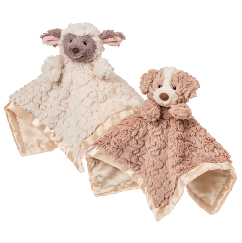 Putty Character Lovey Blankets