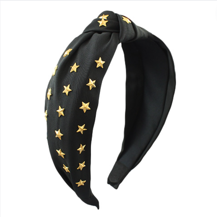 Black Star Knotted Headband